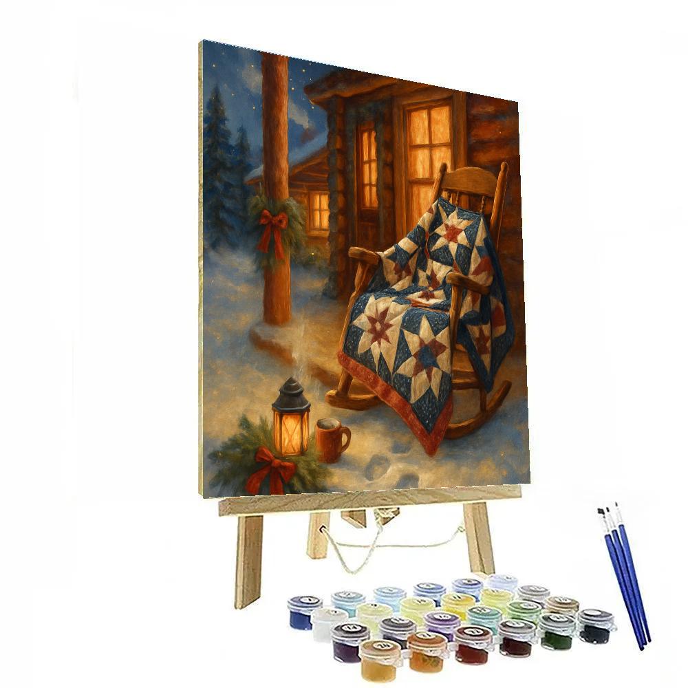 The Star Quilt Cabin Porch paint by color