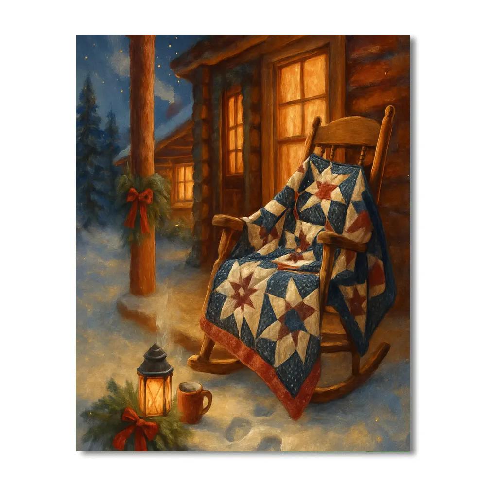 The Star Quilt Cabin Porch paint by color