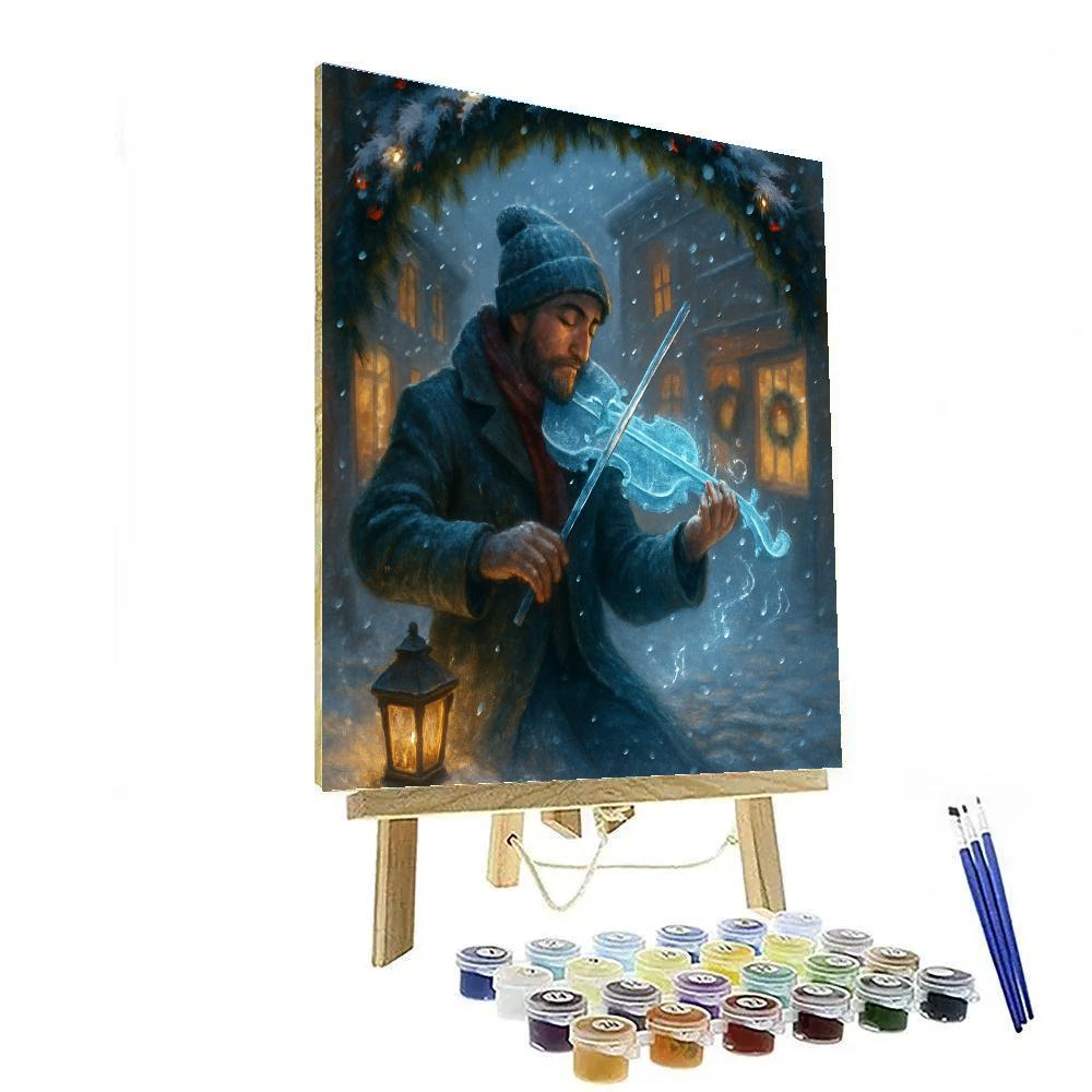 The Icicle Violinist Corner Painting by numbers kit