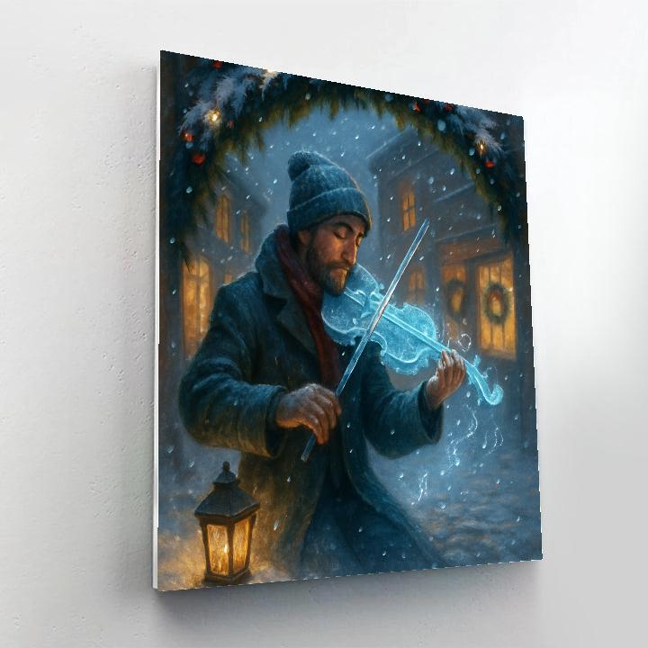 The Icicle Violinist Corner Painting by numbers kit