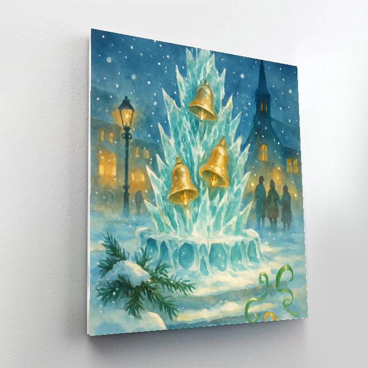 Frozen Fountain Of Golden Bells paint by color