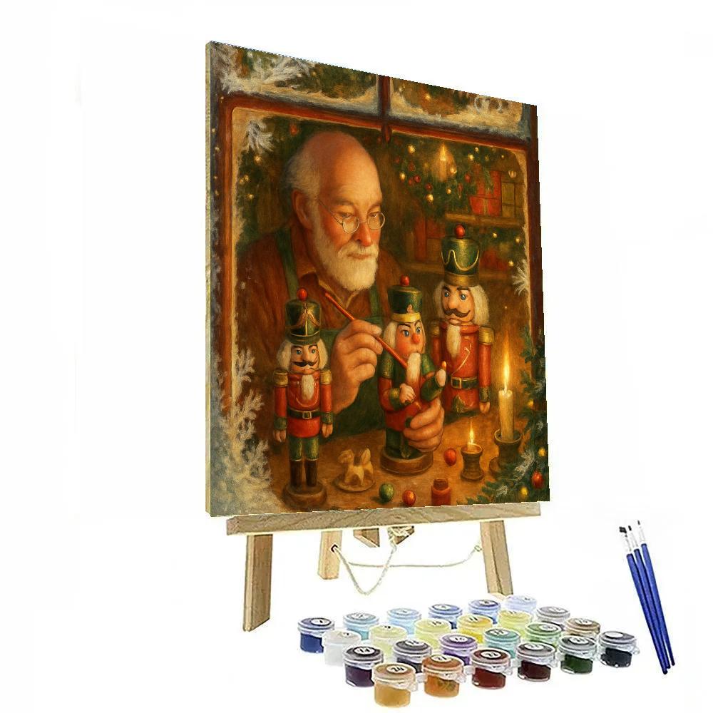 The Nutcracker Workshop Window Paint by numbers art