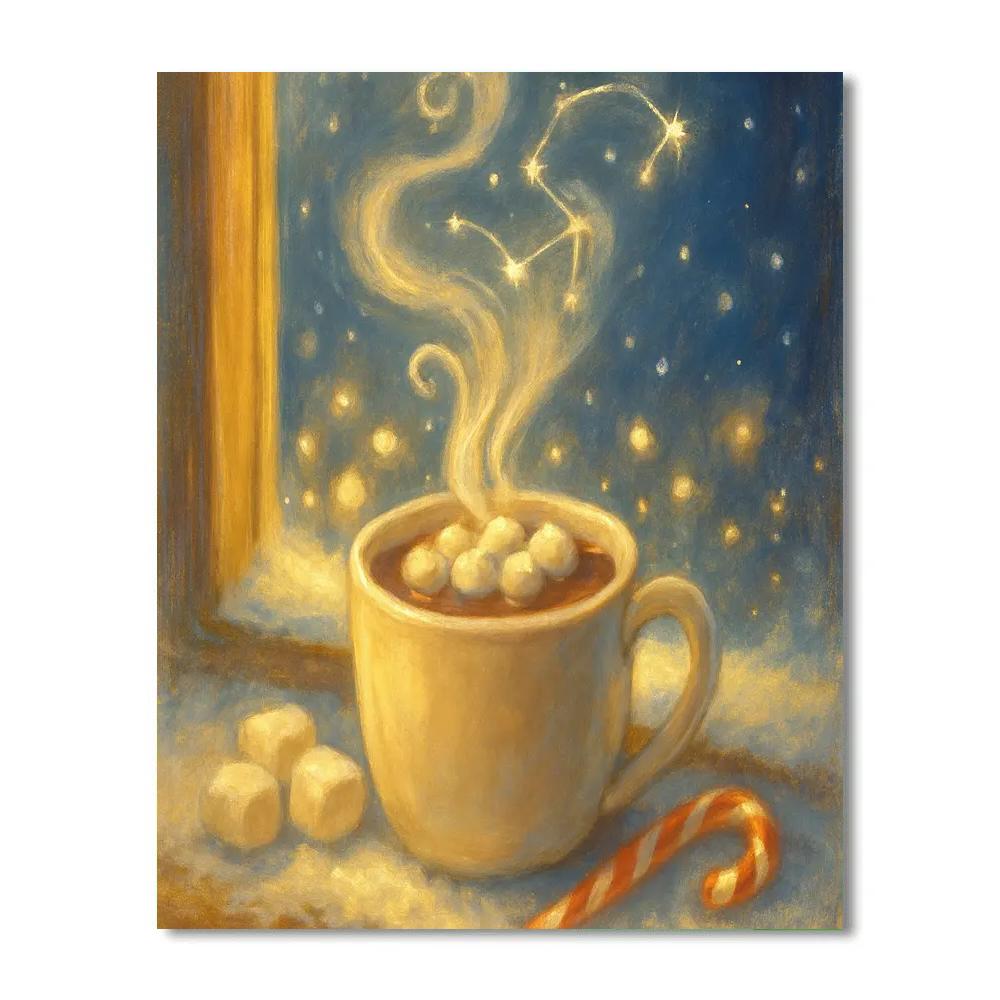 The Cocoa Steam Constellation paint by number