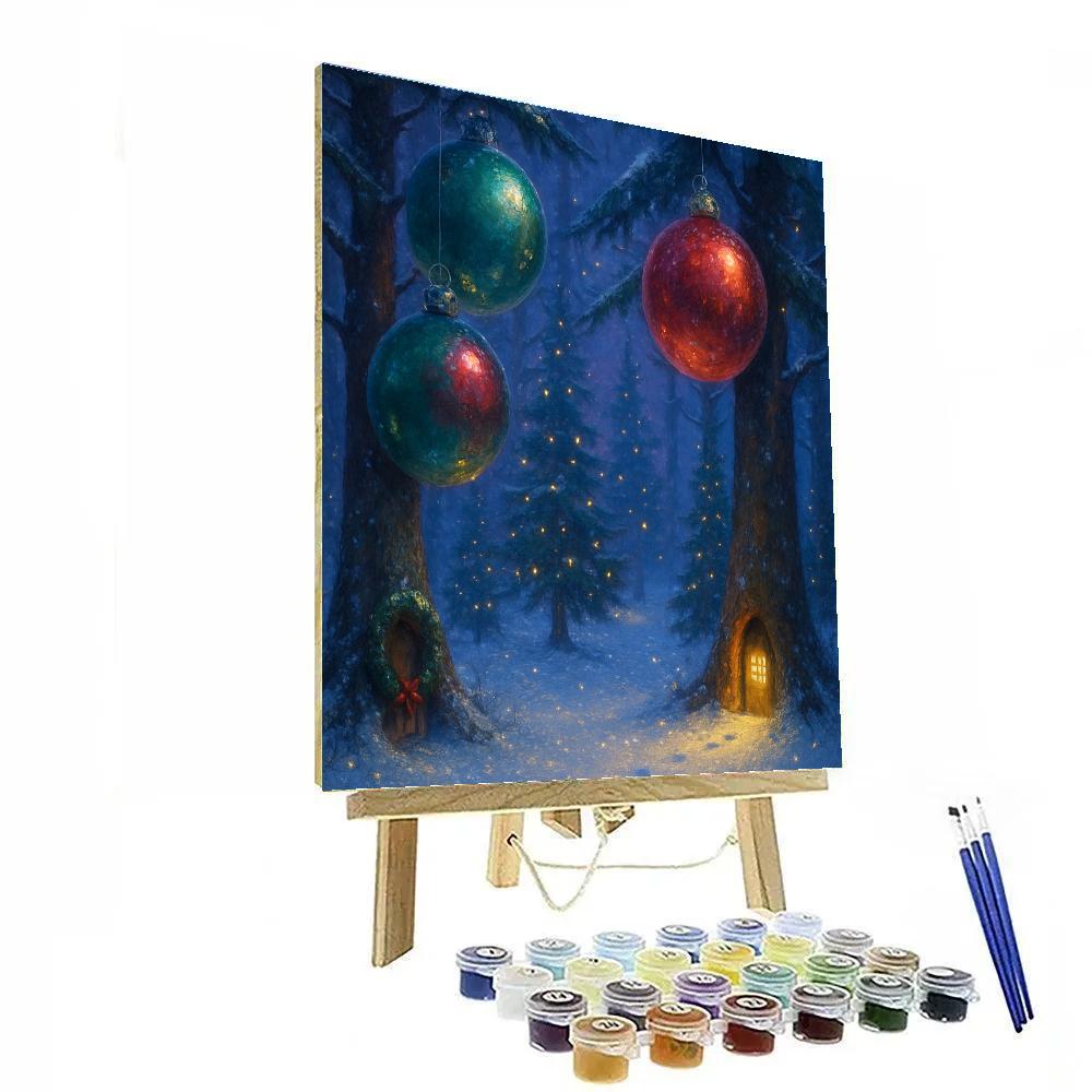 Ornament Forest With Hidden Doorways Number painting