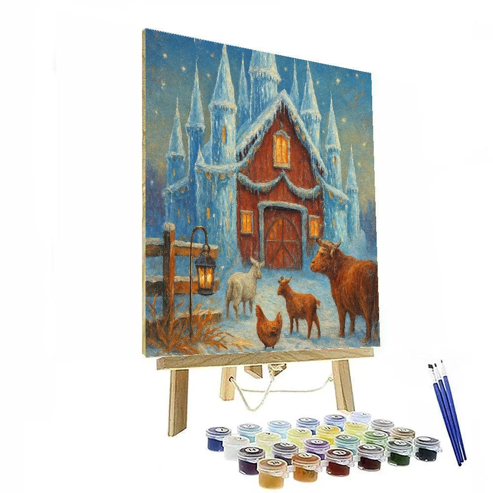Glistening Ice Castle Barnyard paint by color