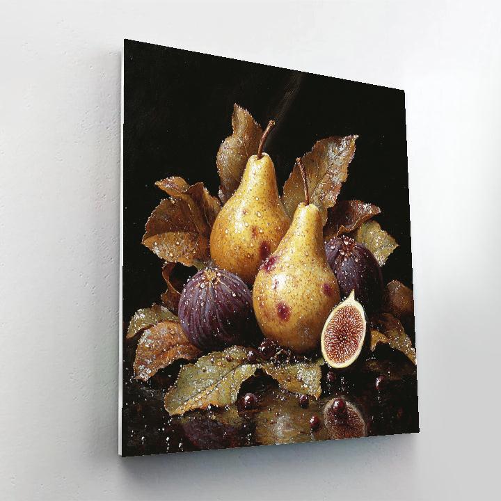 Caravaggio Inspired Tenebrist Orchard Eclipse Paint by numbers art