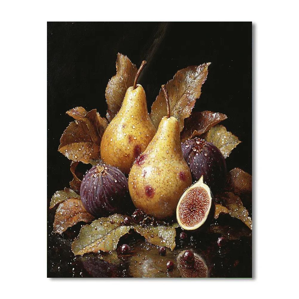 Caravaggio Inspired Tenebrist Orchard Eclipse Paint by numbers art