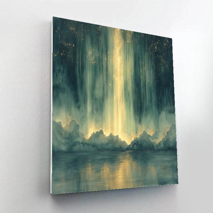 Leonardo Da Vinci Inspired Aurora Weather Veils paint by color