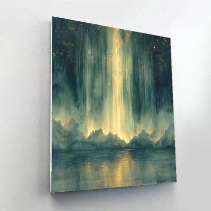 Leonardo Da Vinci Inspired Aurora Weather Veils paint by color