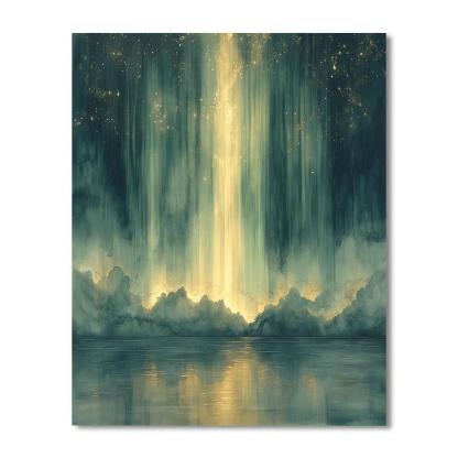 Leonardo Da Vinci Inspired Aurora Weather Veils paint by color