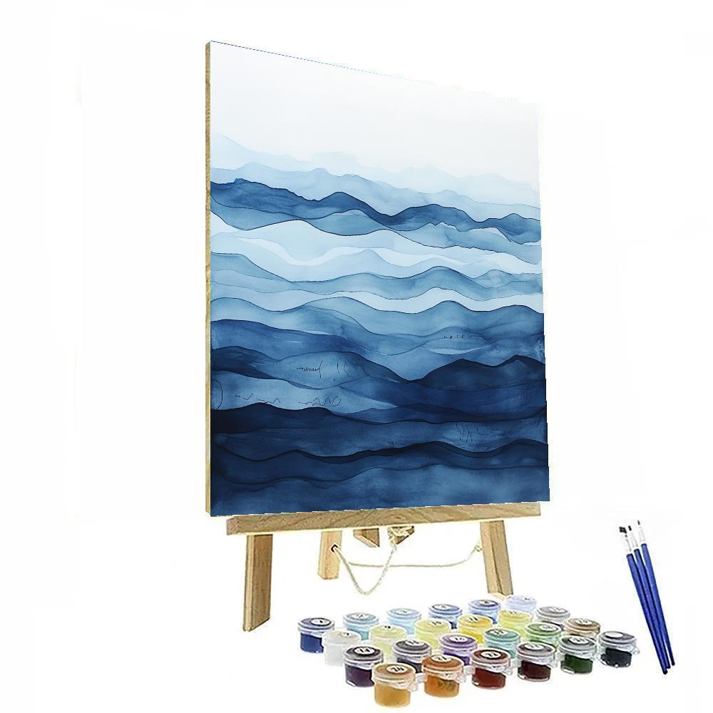 Leonardo Da Vinci Inspired Ocean Current Anatomy paint by number