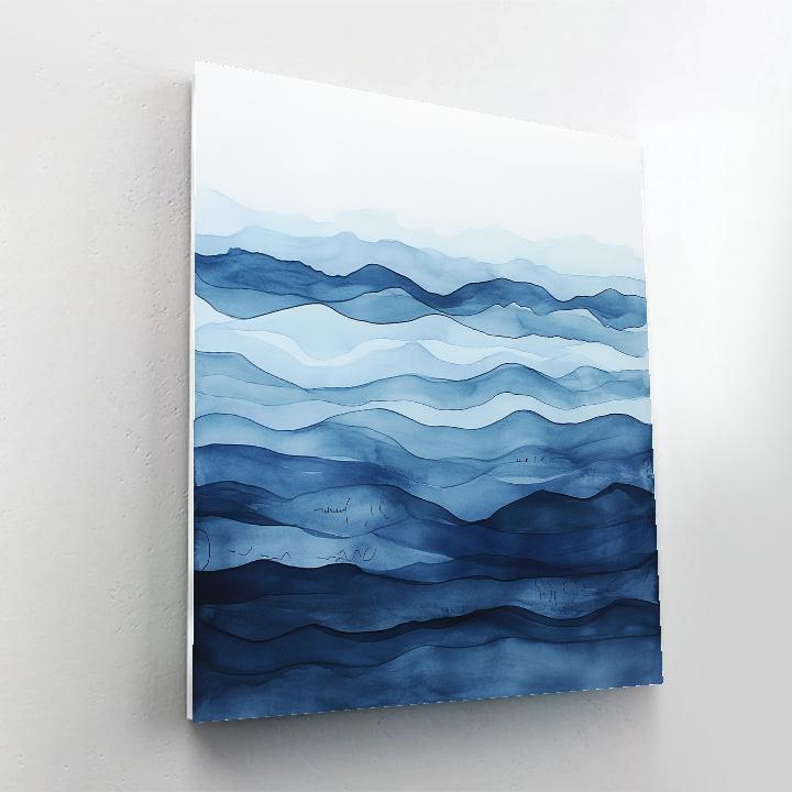 Leonardo Da Vinci Inspired Ocean Current Anatomy paint by number