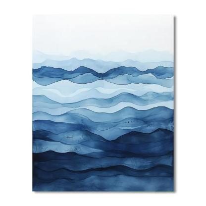 Leonardo Da Vinci Inspired Ocean Current Anatomy paint by number