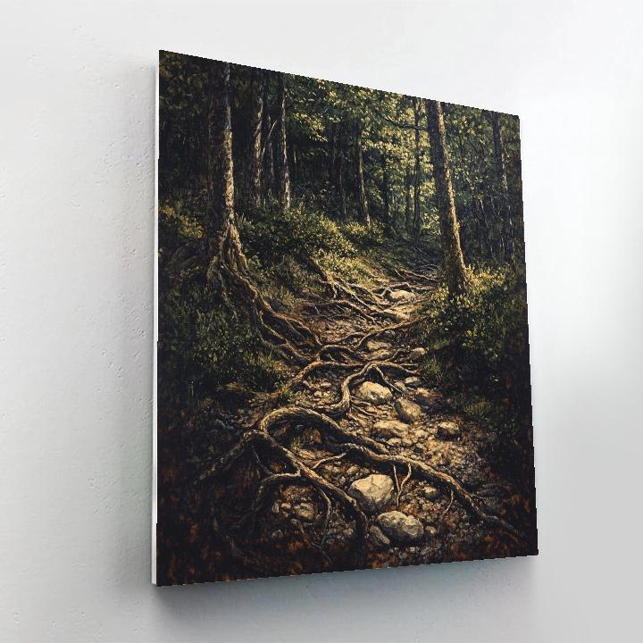 Arthur Lismer Inspired Tangled Root Swirl In Boreal Undergrowth Numbered painting kits