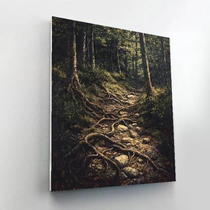 Arthur Lismer Inspired Tangled Root Swirl In Boreal Undergrowth Numbered painting kits