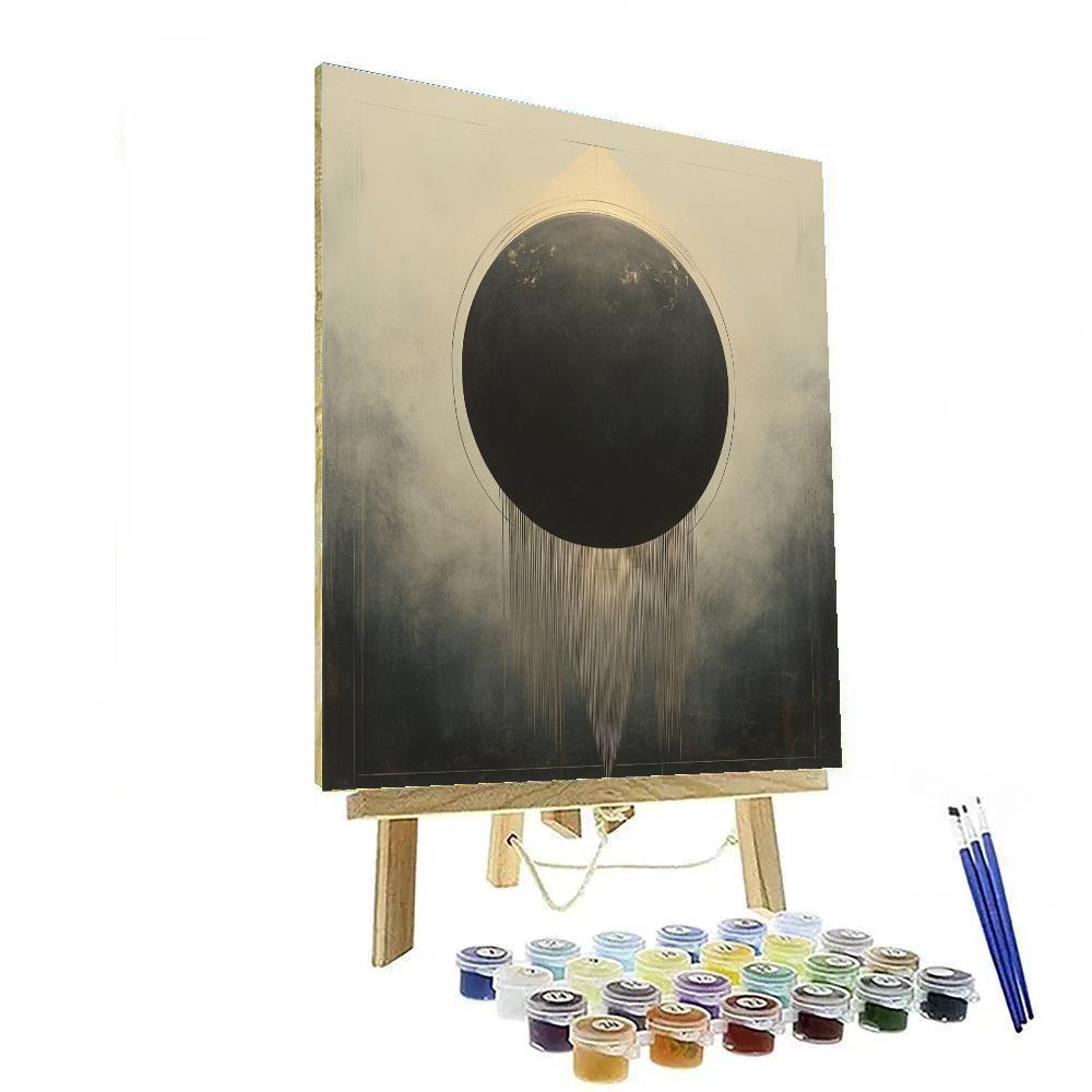 Leonardo Da Vinci Inspired Eclipse Quiet Disc Paint by numbers art