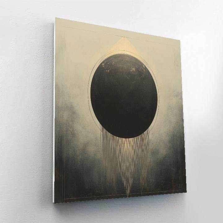 Leonardo Da Vinci Inspired Eclipse Quiet Disc Paint by numbers art