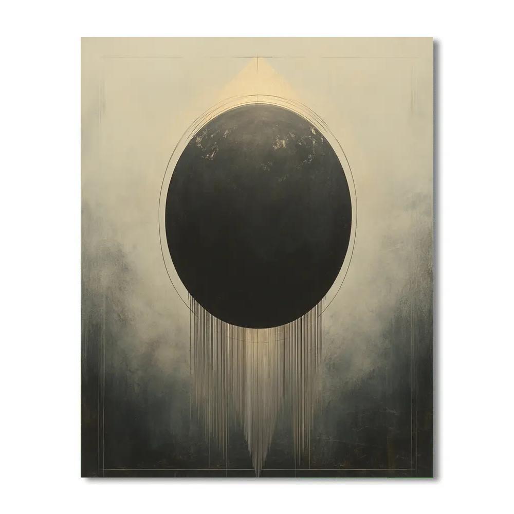 Leonardo Da Vinci Inspired Eclipse Quiet Disc Paint by numbers art