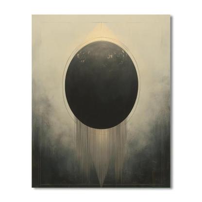 Leonardo Da Vinci Inspired Eclipse Quiet Disc Paint by numbers art