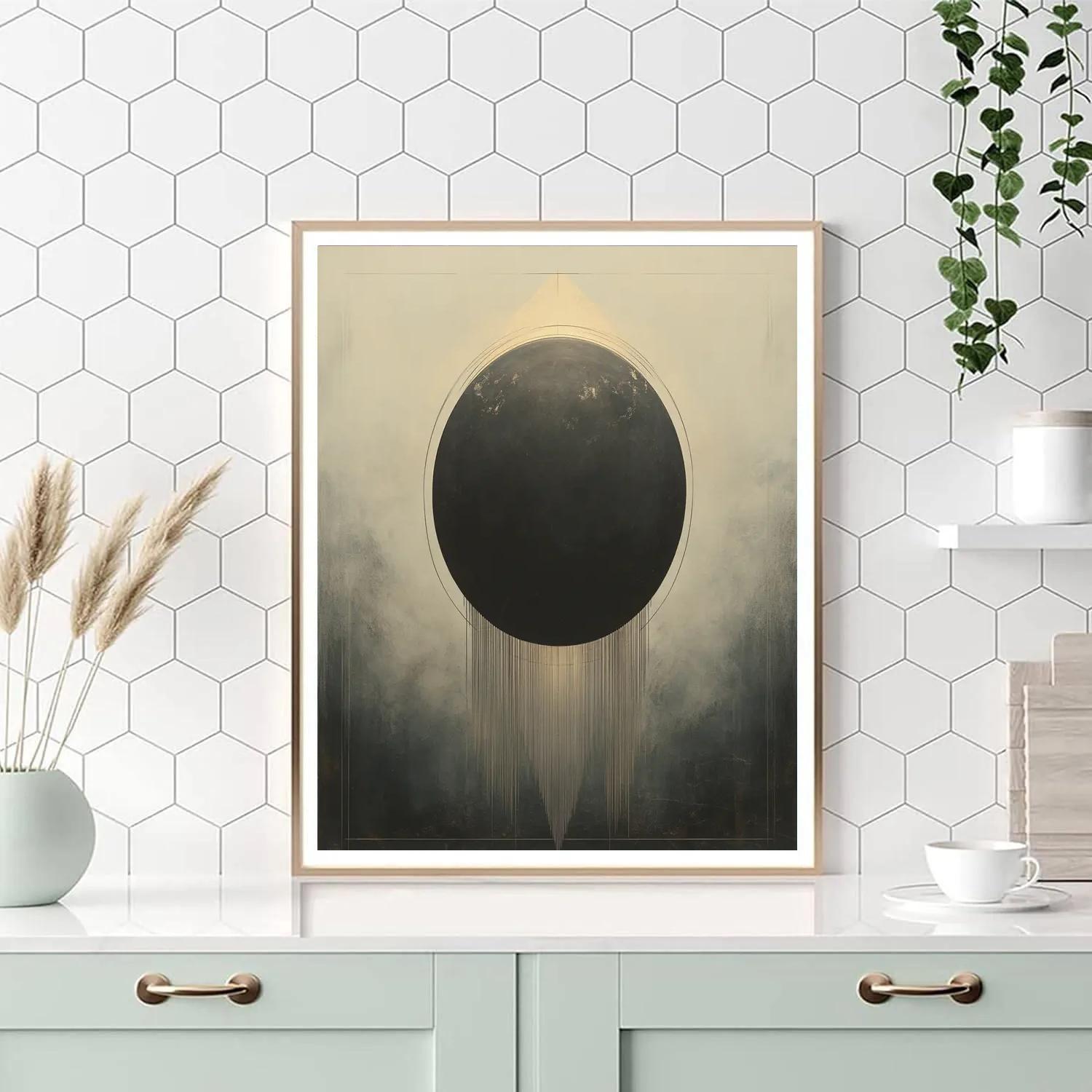 Leonardo Da Vinci Inspired Eclipse Quiet Disc Paint by numbers art