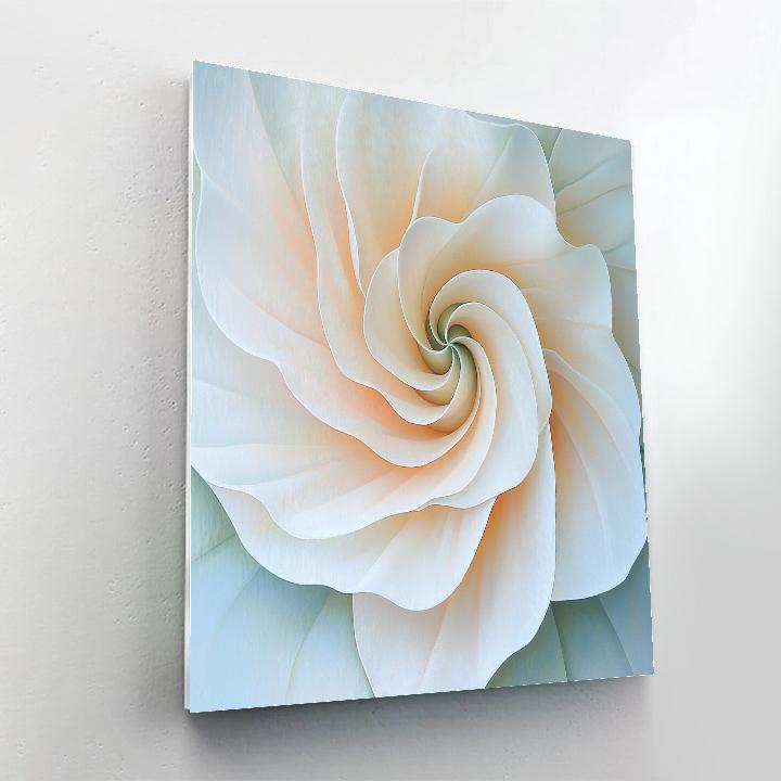 Georgia O’Keeffe Inspired Sunlit Datura Trumpet Spiral Painting by numbers kit