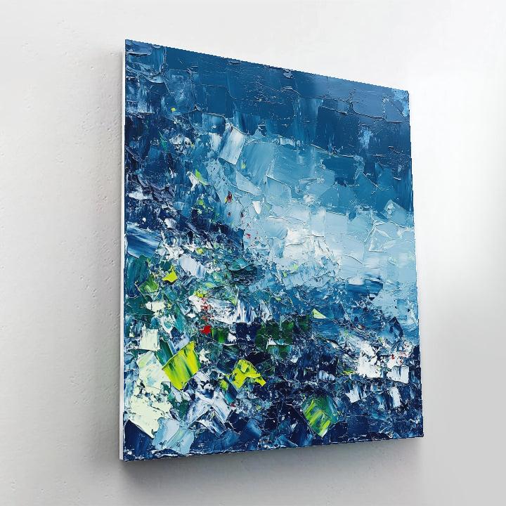 Jean-Paul Riopelle Inspired Auroral Fracture Over Boreal Wetlands Paint by numbers kits