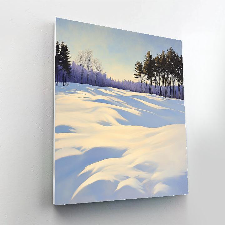Claude Monet Inspired Sunlit Snowfields With Violet Shadows DIY paint by numbers