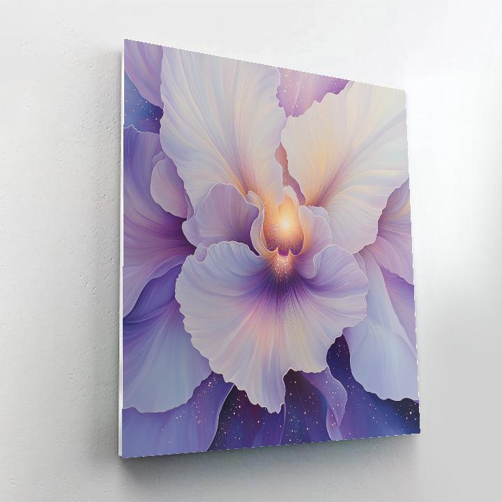 Georgia OKeeffe Inspired Cosmic Orchid Close Up Paint by numbers kits