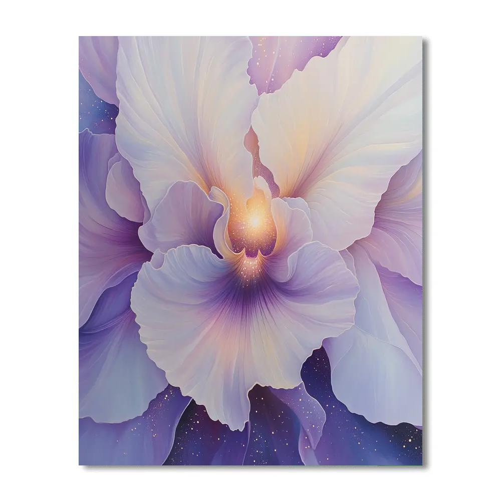 Georgia OKeeffe Inspired Cosmic Orchid Close Up Paint by numbers kits