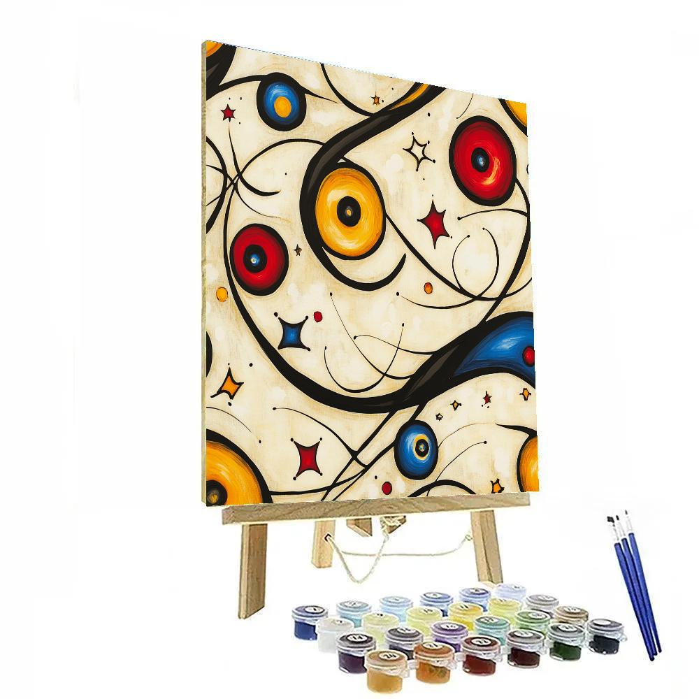 Joan Miró Inspired Synesthetic Gravity Lullaby Painting by numbers kit