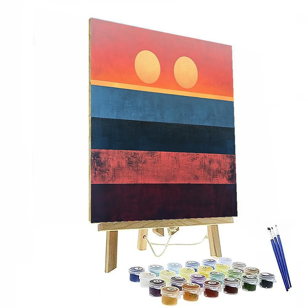 Mark Rothko Inspired Horizon Of Twin Suns Painting by numbers kit