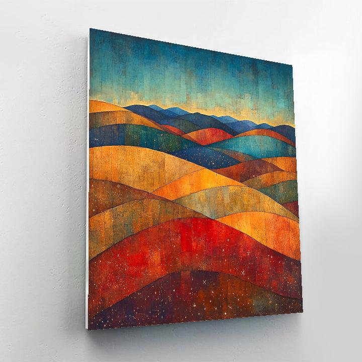 Paul Klee Inspired Chromatic Tectonics painting number kit