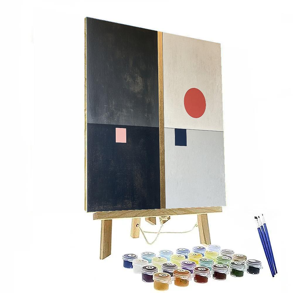 Kazimir Malevich Inspired Lagrange Point Equilibrium paint by number