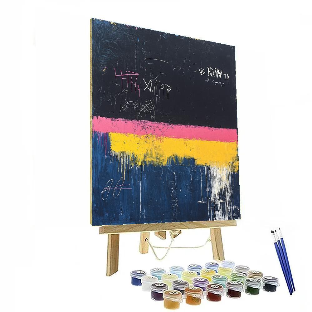 Jean-Michel Basquiat Inspired Quantum Horizon Anthem paint by numbers