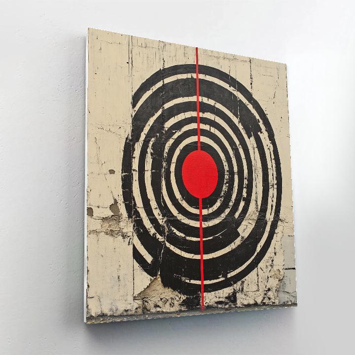 Banksy Inspired Orbital Ceasefire Diagram paint by color