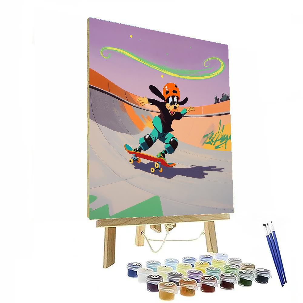 Goofy Comet Trail Skate Park Paint by numbers kits