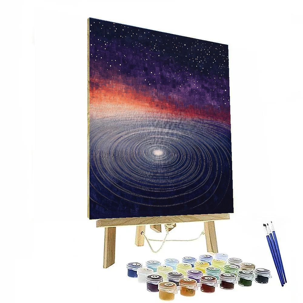 Georges Seurat Inspired Nebular Time Ripple DIY paint by numbers