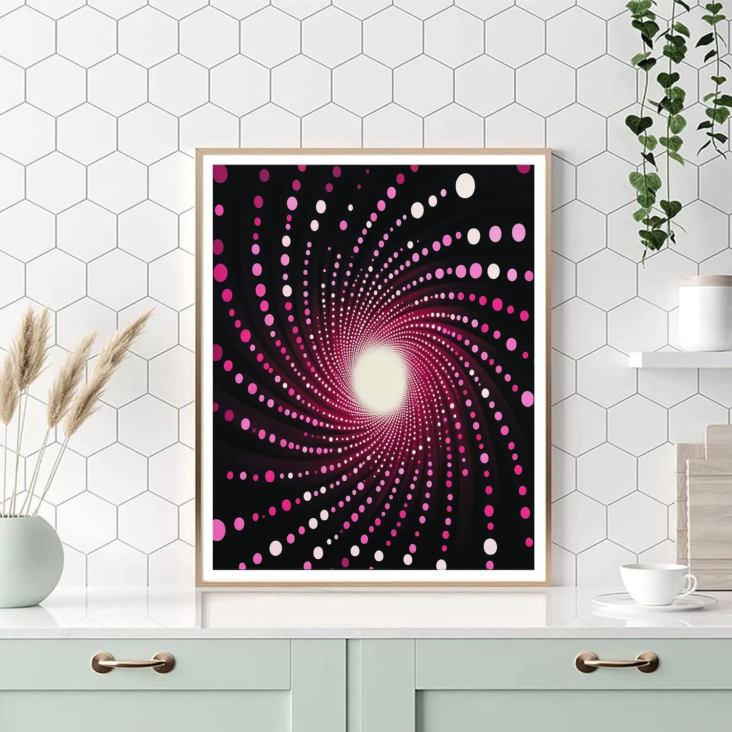 Yayoi Kusama Inspired Event Horizon Dotfield paint by color