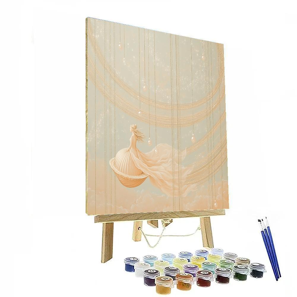 Sandro Botticelli Inspired Myth Of Venus On Saturn Rings painting number kit