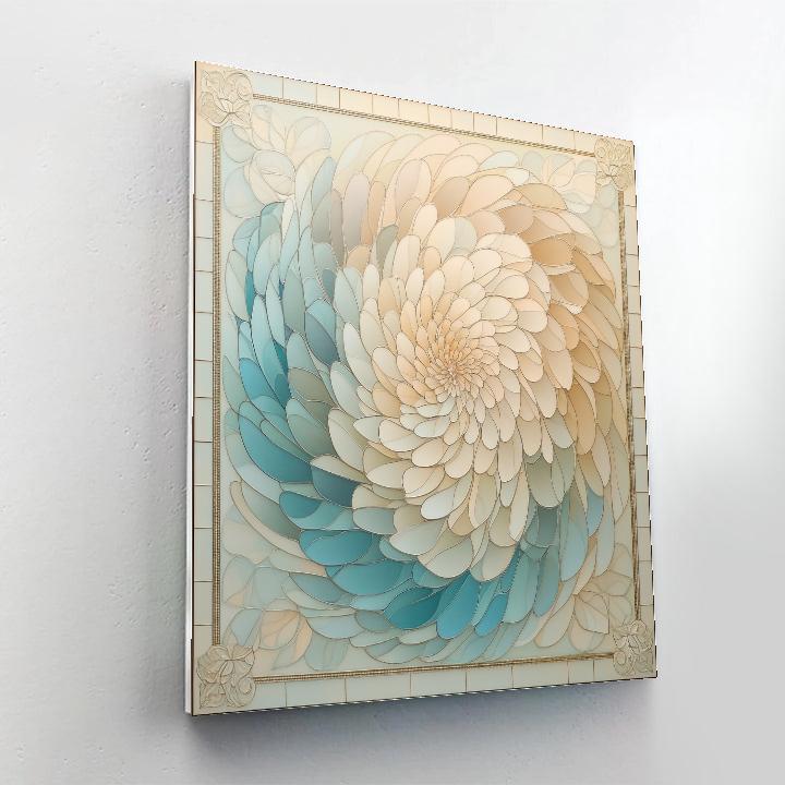 Alphonse Mucha Inspired Equinox Spiral Of Petals paint by numbers