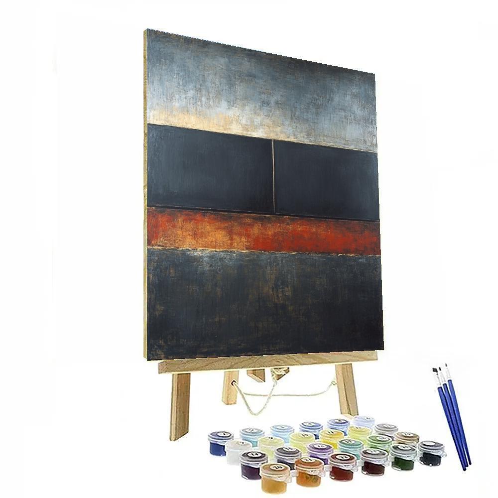 Mark Rothko Inspired Tectonic Silence Gradient Paint by numbers kits