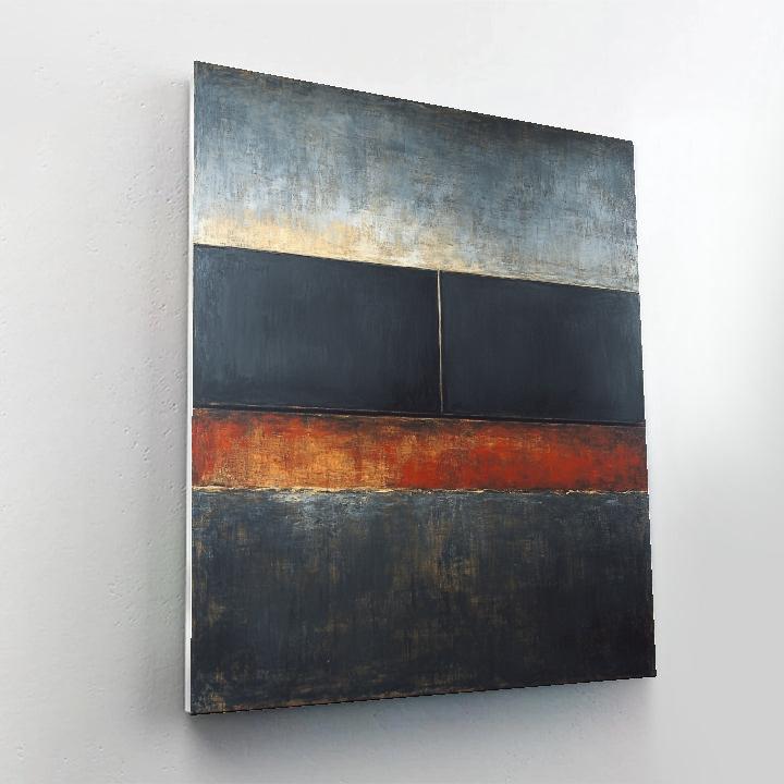 Mark Rothko Inspired Tectonic Silence Gradient Paint by numbers kits