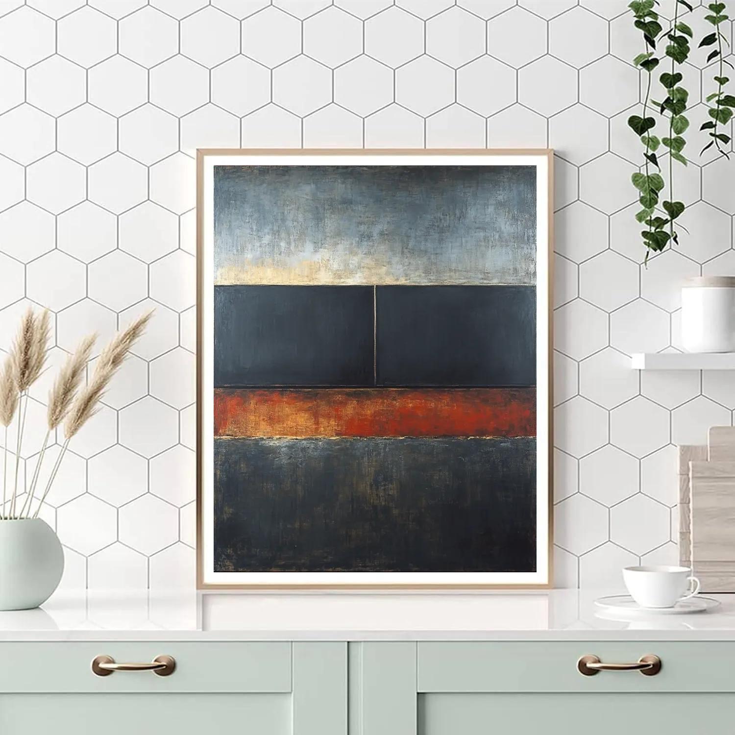 Mark Rothko Inspired Tectonic Silence Gradient Paint by numbers kits