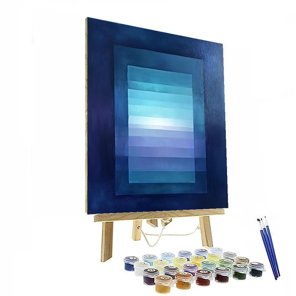 Mark Rothko Inspired Aurora Afterimage Drift painting number kit