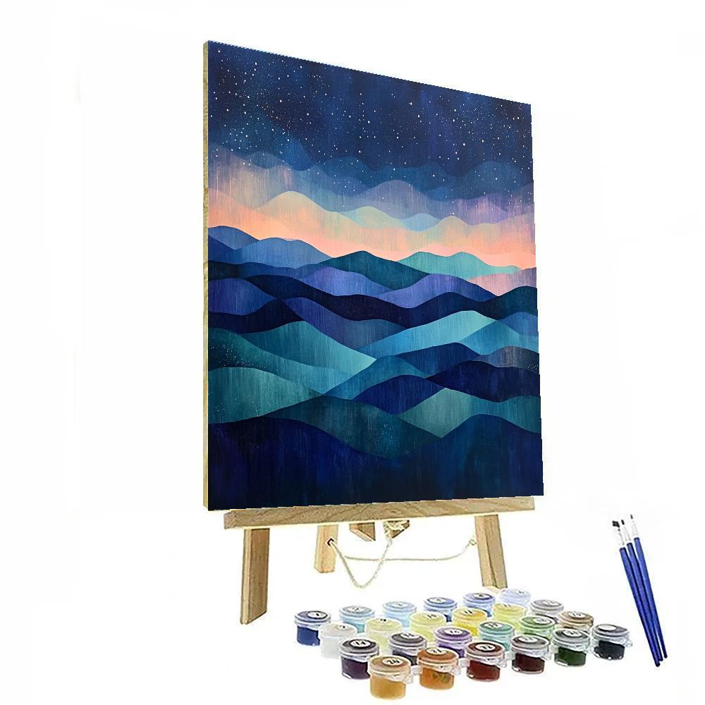 Paul Cézanne Inspired Prism Nebula Highlands Painting by numbers kit