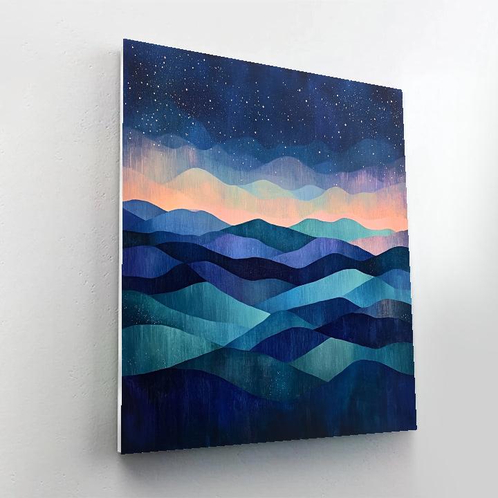 Paul Cézanne Inspired Prism Nebula Highlands Painting by numbers kit
