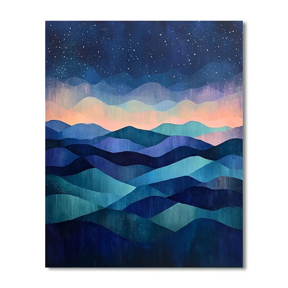 Paul Cézanne Inspired Prism Nebula Highlands Painting by numbers kit