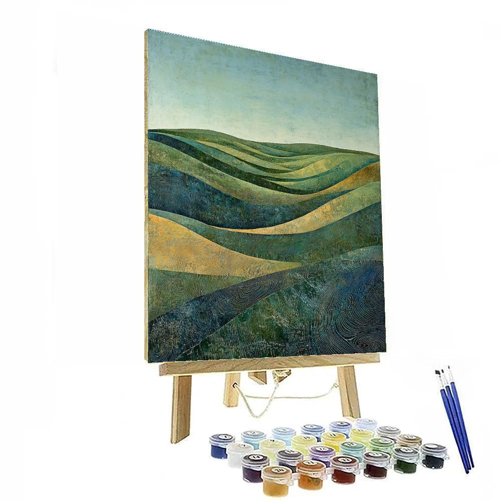 Max Ernst Inspired Dream Archive Of Magnetic Dunes Numbered painting kits