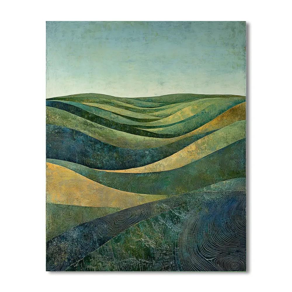 Max Ernst Inspired Dream Archive Of Magnetic Dunes Numbered painting kits