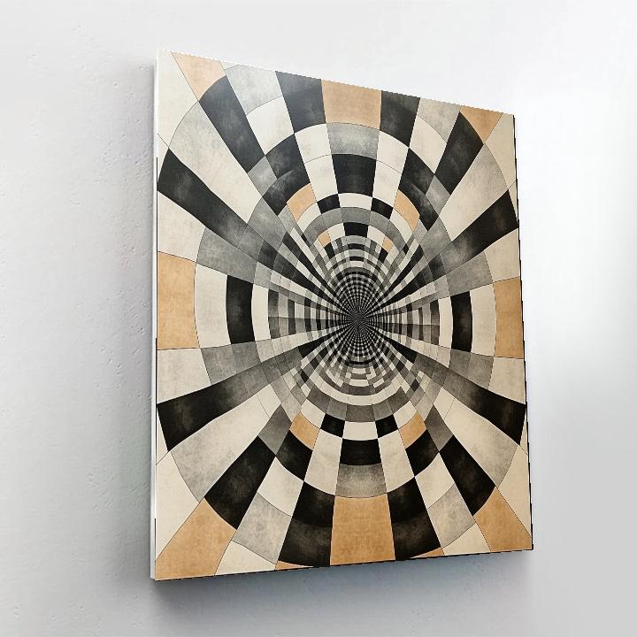 M.C. Escher Inspired Paradox Of Infinite Symmetry Field Paint by numbers art